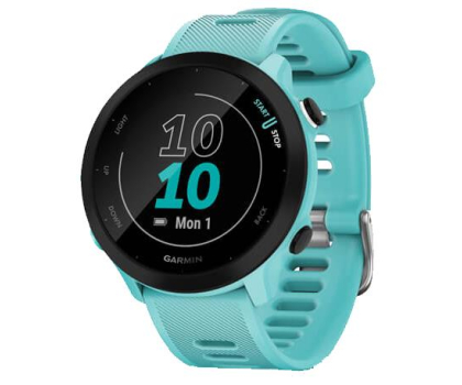 Smartwatch GARMIN Forerunner 55 42 mm GPS Turkusowy (010-02562-12)